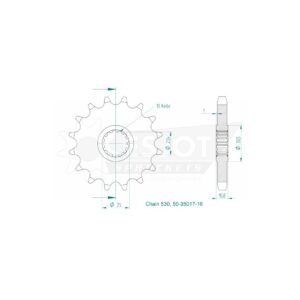 Yamaha YZF 530- Kit de Arrastre ESJOT