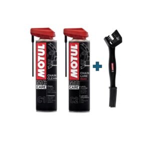 C1 + C2 + Cepillo Limpiador de Cadena Motul